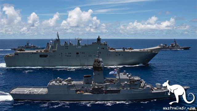 Australia's fleet encountered the Chinese navy in the South China Sea, and the two sides once confronted each othe