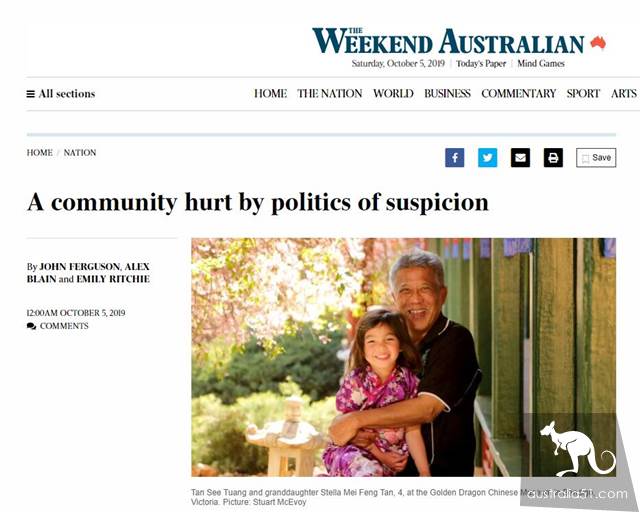 Ethnic Chinese in Australia account for more than 1.2 million, and racial discrimination has decreased.