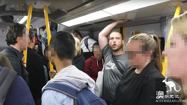 The American man preached on train in Sydney, annoyed the passengers and was called to shut up.