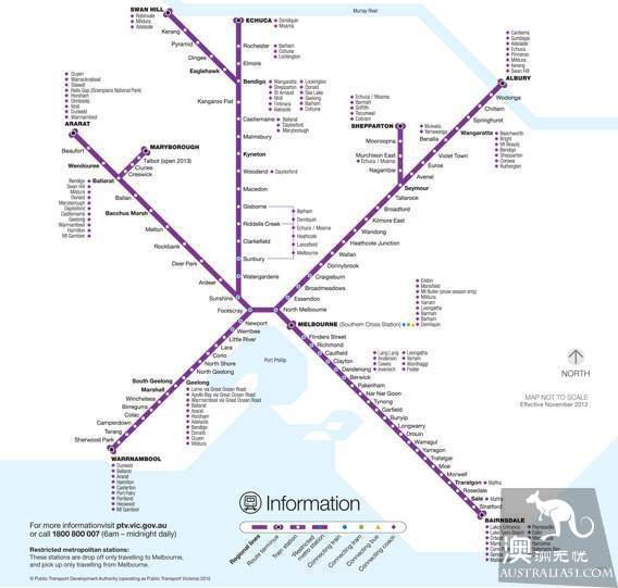 You can travel without driving yourself. What's the experience of Melbourne's V/Line train trip?