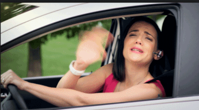A reminder! Putting your hand out of the window and saying good-bye to a friend in Victoria can lead to a 4 penalty for the drive