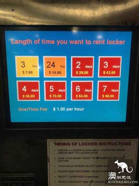 About luggage, Melbourne baggage check-in.