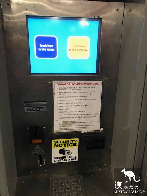 About luggage, Melbourne baggage check-in.