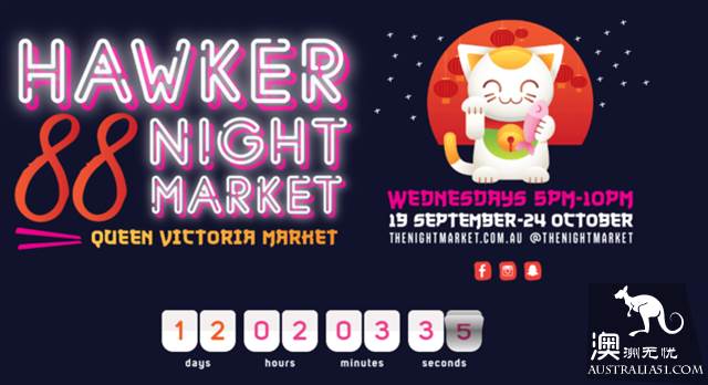 Melbourne Queen Victoria Market Spring Night Market, presented with gourmet fun introduction