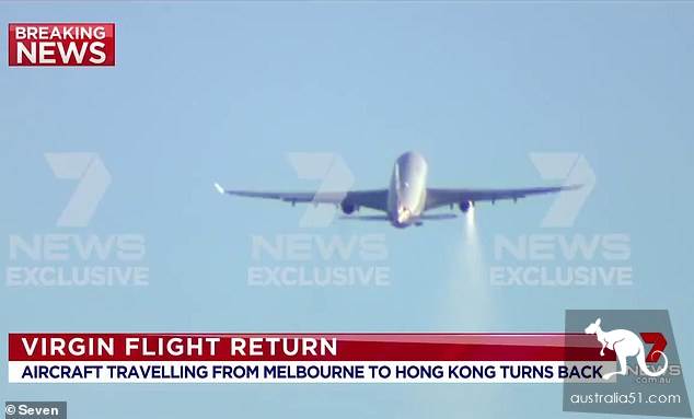 Virgin takes off for 30 minutes and smokes and returns to Melbourne