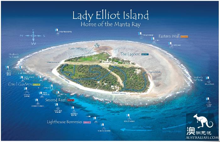 Lady Illite Island, 'Star' on the Great Barrier Reef in Central Queensland