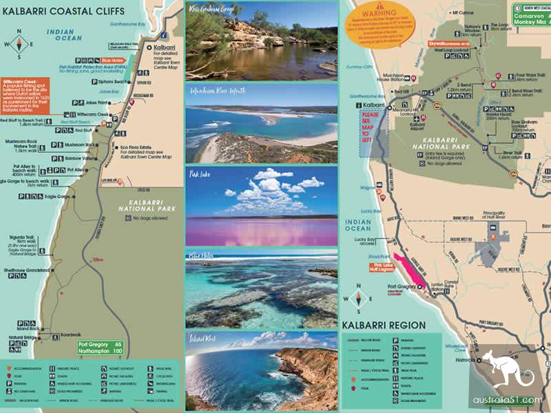 kalbarri national park map Kalbarri National Park No Worries Australia kalbarri national park map