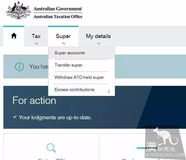 How do I look up my Super pension in Australia?