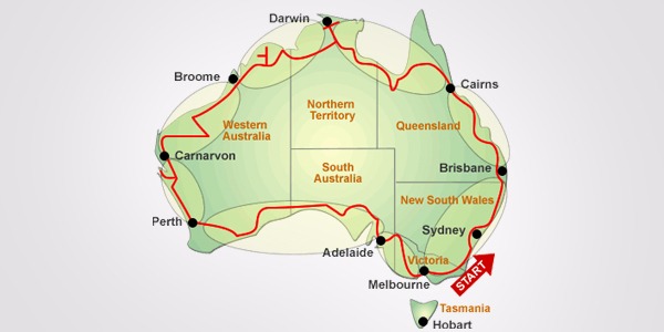 Australian Highway 1 (Highway 1), the world's longest national highway, uncovers