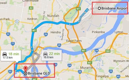 How many airports are there in Brisbane? How far is it to downtown? Brisbane airport shuttle traffic introduction