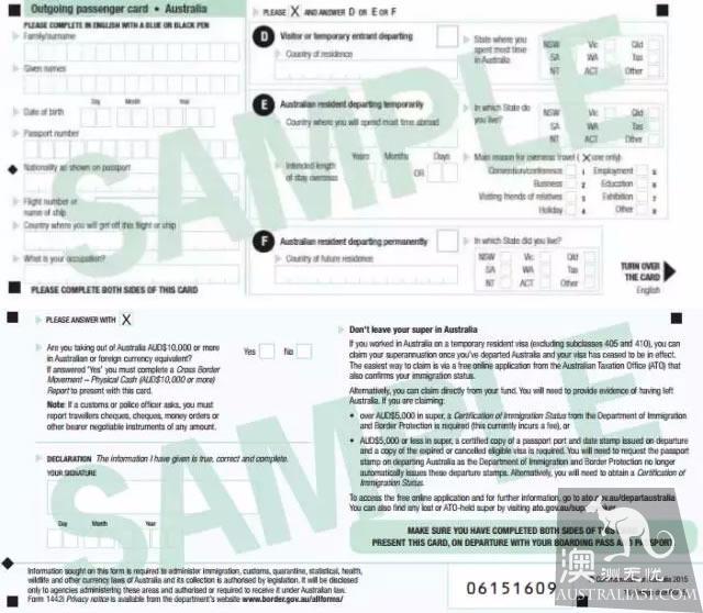 Australian airport exit tax rebate issued
