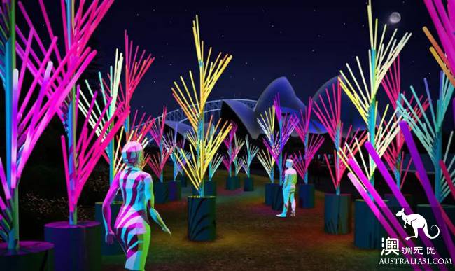 2018 colorful Sydney Lights Music Festival! The tenth anniversary of the highlight of the first look!