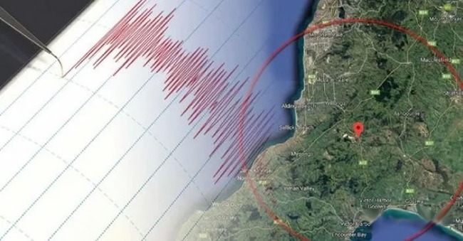 Adelaide earthquake! A lot of tremors!