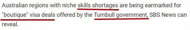Australian Citizen Minister: special work visa issued this year! You can live forever!