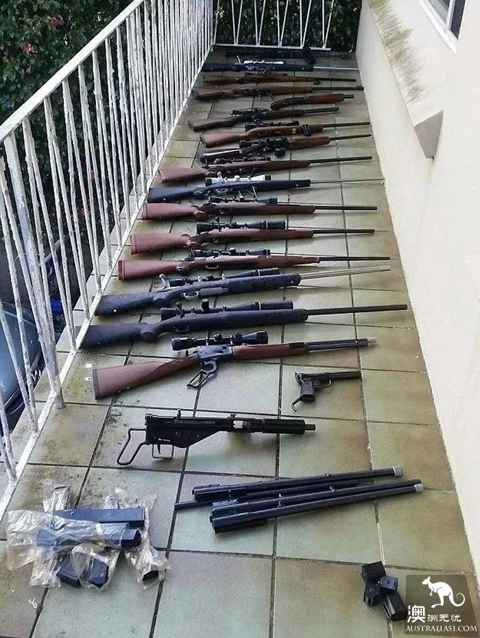 A man's home in Sydney found a lot of illegal guns! When he faced the police, he refused bail.