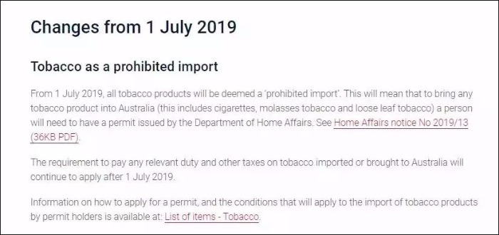 About Old Smokers Sending Cigarettes To Australia After July 1 No Worries Australia
