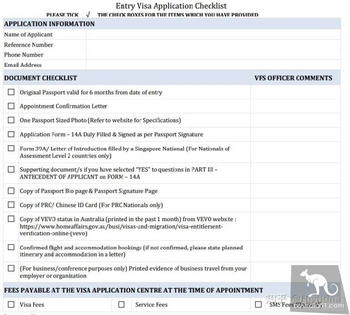 How to apply for a Singapore tourist visa in Australia.