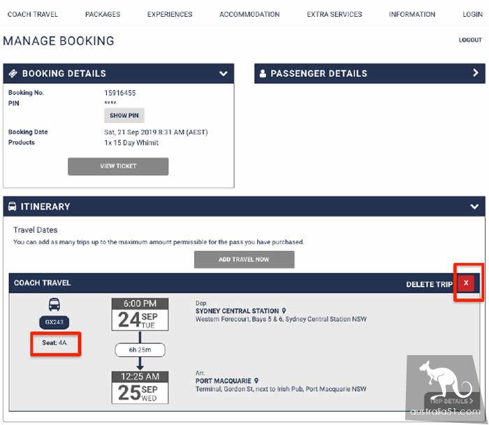Greyhound bus guide: how to add itinerary to pass?
