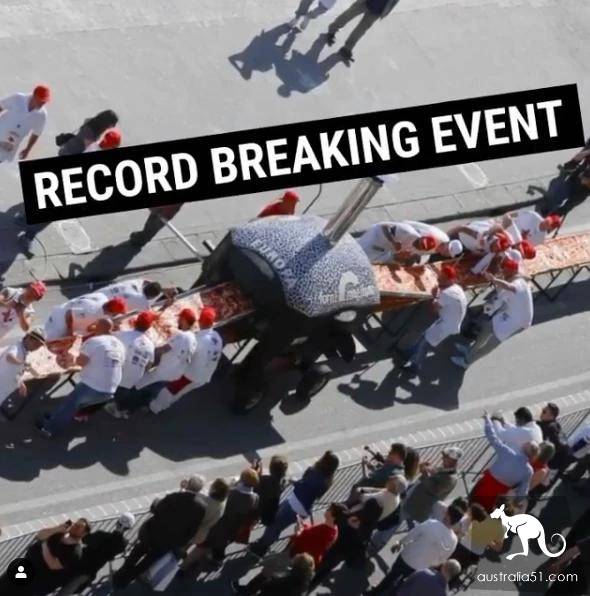 Australian restaurant lasts 4 hours to produce 103m long pizza to raise money for wildfires