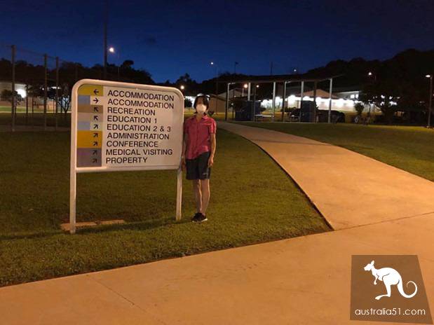 'On Christmas Island I realized the great Australian spirit,' wrote a thank-you note for isolating the Chinese