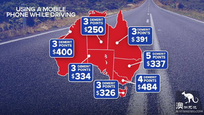 These traffic violations are very common. What are the penalties for these traffic violations in various parts of Australia?.