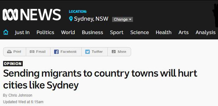 'Don't rush at me!' Australia's remote areas resent the policy of 'emigration to the countryside'