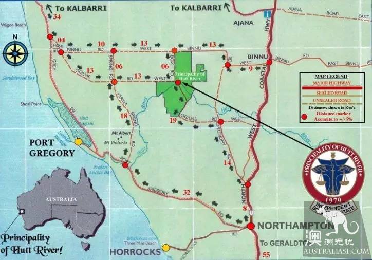 Western Australia has a country, China, the Principality of the Hutt River. Have you heard of it?
