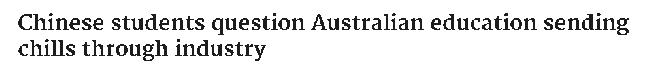 Chinese girls question the value of studying in Australia?! Sell 2 million to study in Australia, return to China with a basic salary of only 00