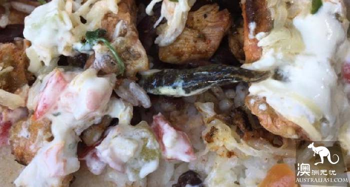 feel nausea! Sydney man ordered takeout and ate slug