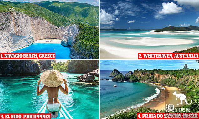 The top 100 beaches in the world have announced that Australia is the second largest beach in the world.